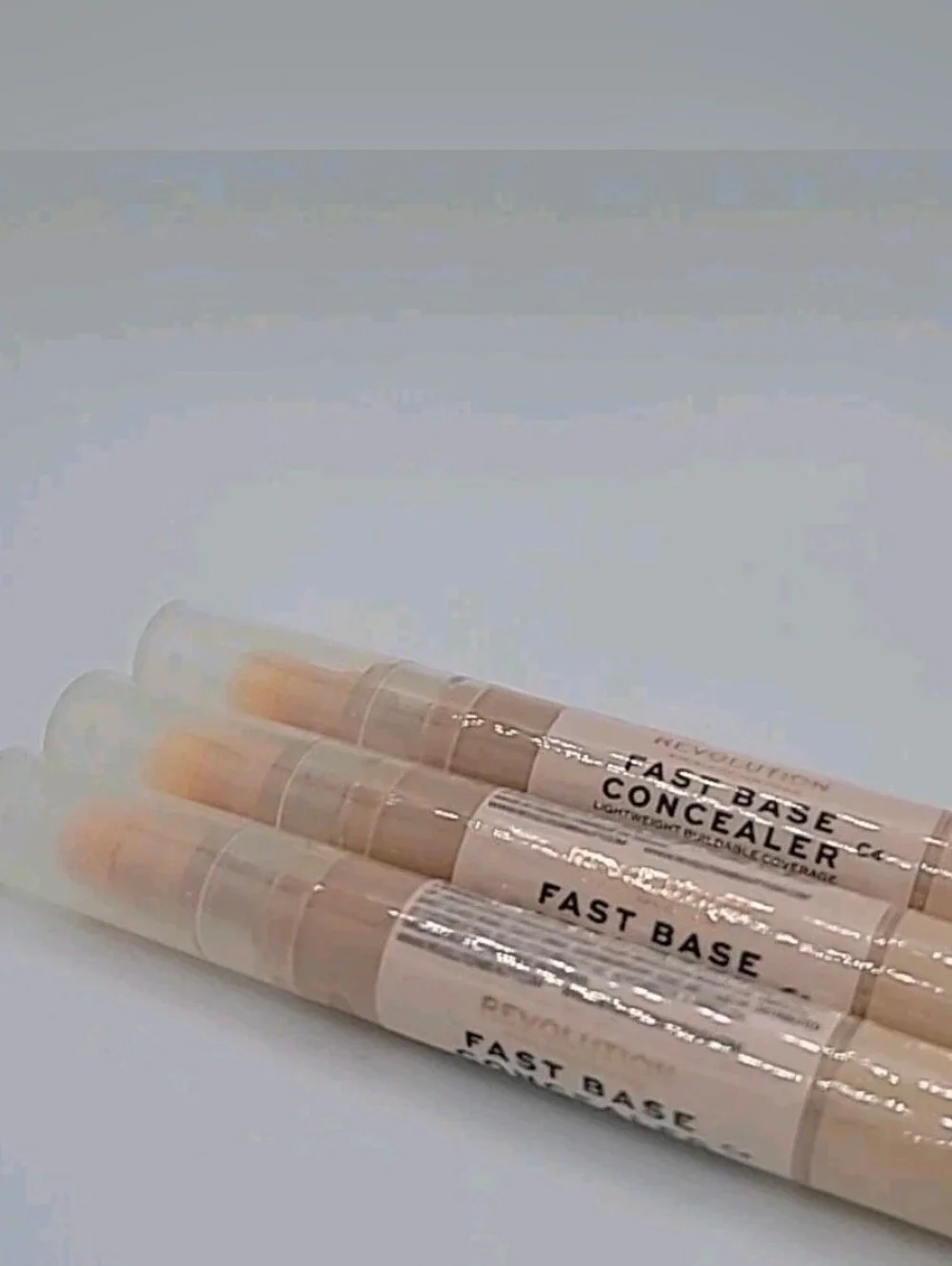 NWT 3x Makeup Revolution Fast Base Concealer #C4 0.15 fl oz Ea SEALED